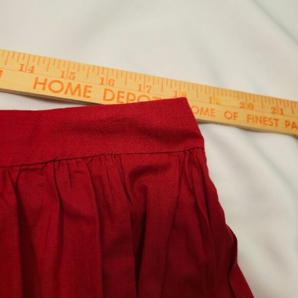 Handcrafted Red Gypsy Kutchi Hand Embroidered Mirrow Imag Ethnic Maxi Skirt XL - Picture 7 of 13